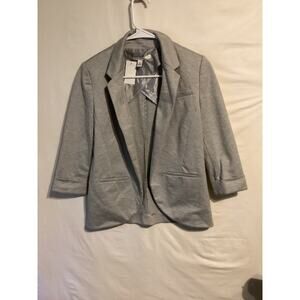 2166  Lauren Conrad Womens Gray Blazer Heather Gray Size 4
